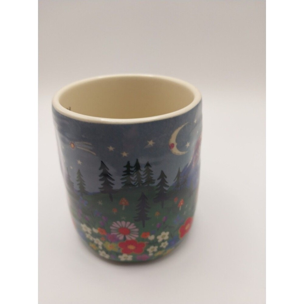 Natural Life Cozy Mountain Floral Ceramic Mug Multicolor Decorative Kitchen Gift - Picture 3 of 10